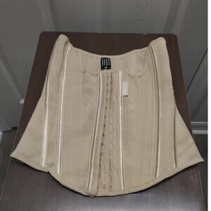 Misthin Size Medium Women's Beige Waist Trainer Girdle Shapewear Tummy Cincher